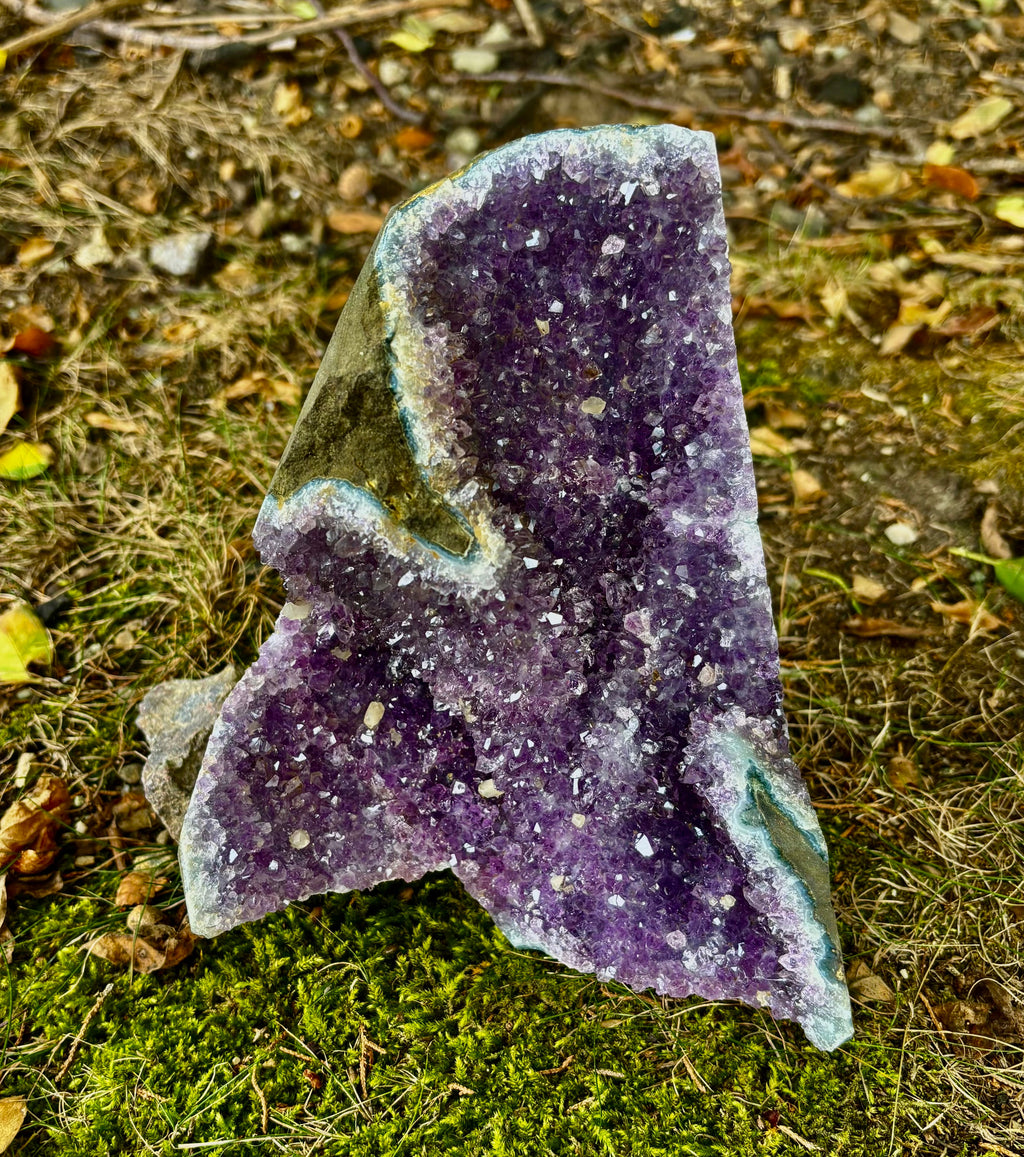Statement Raw Amethyst Geode Cluster – Intuition, Peace & Tranquility (5 lb 1 oz)