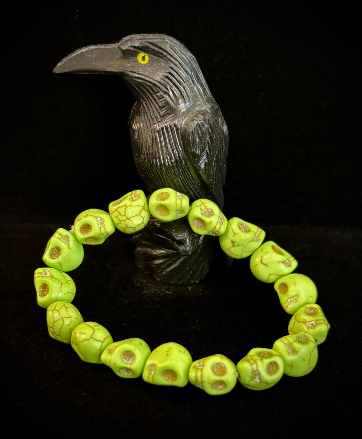 Neon Calavera Stretch Bracelet - Transformation & Living Fully