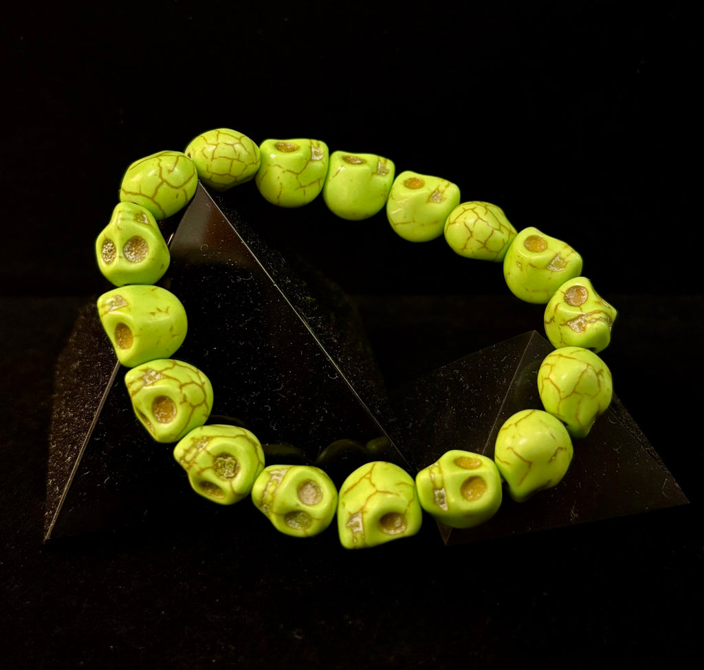 Neon Calavera Stretch Bracelet - Transformation & Living Fully