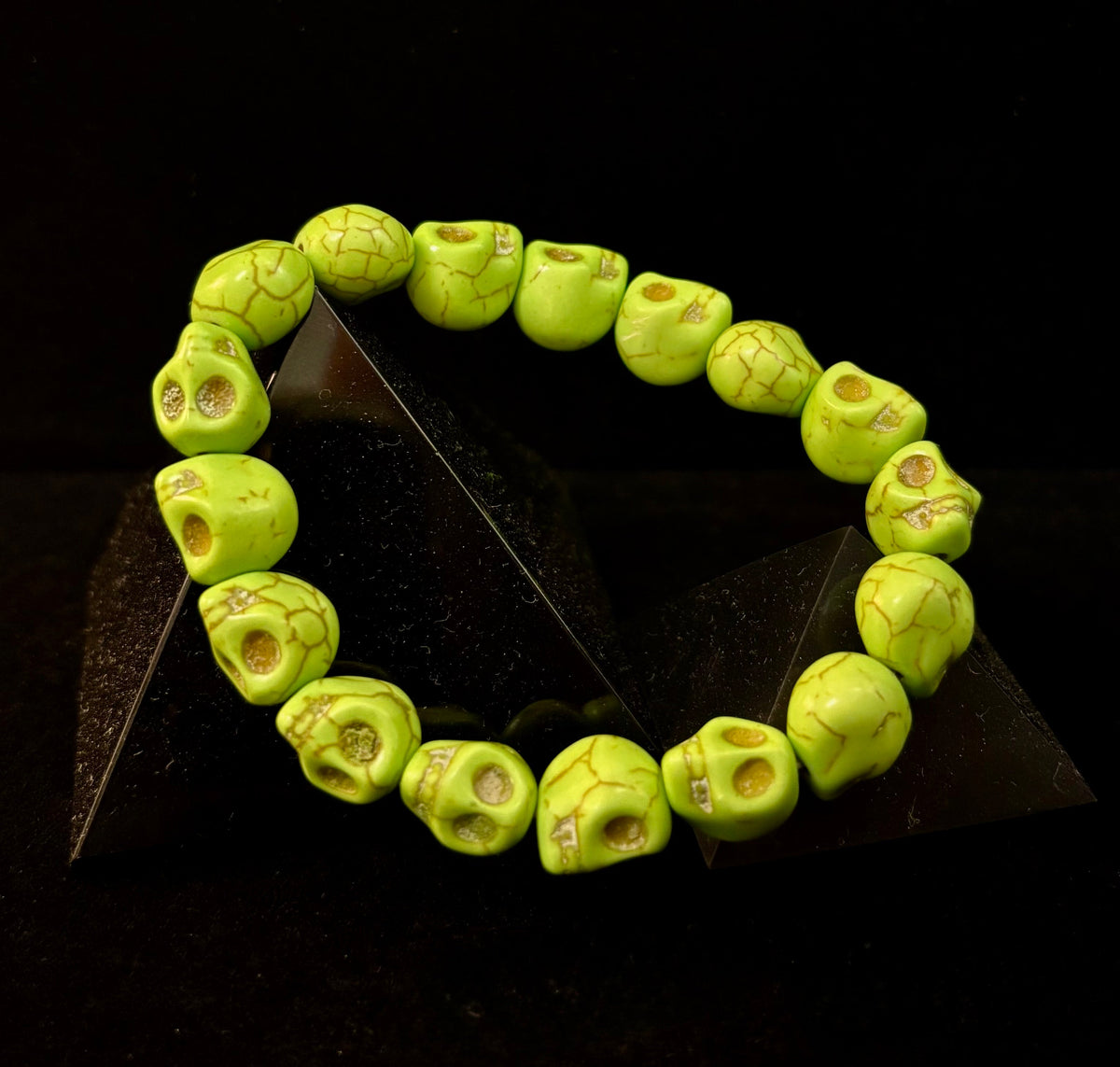 Neon Calavera Stretch Bracelet - Transformation & Living Fully