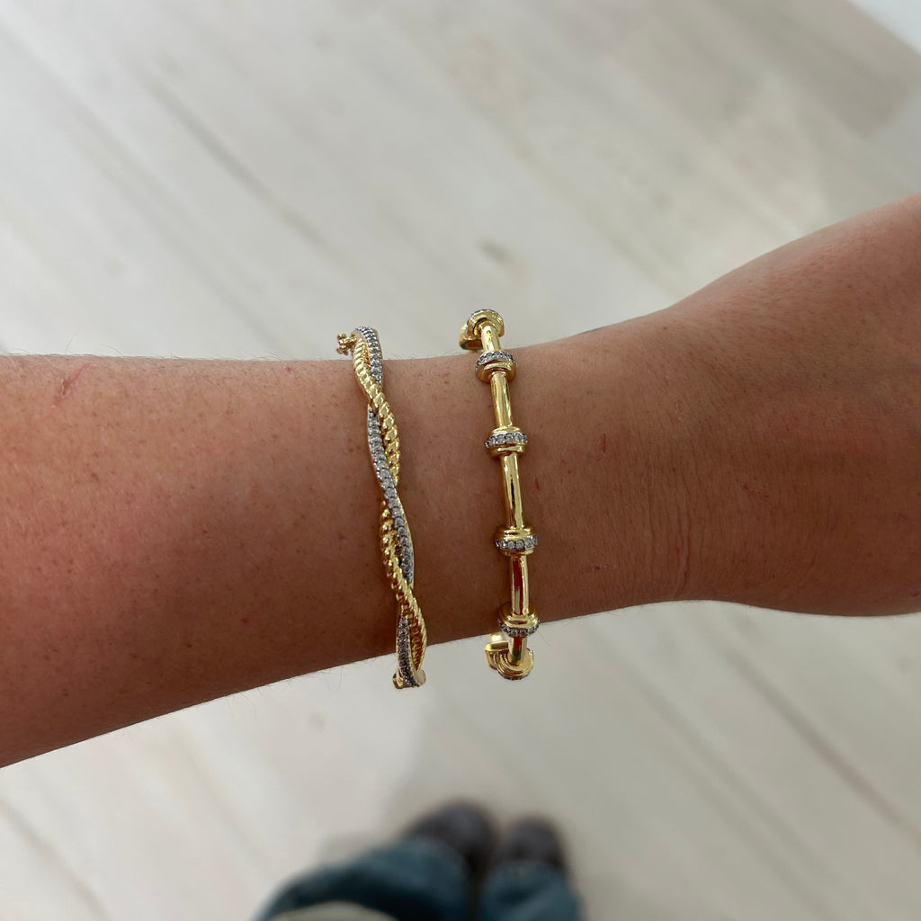 Pave Twist Bracelet