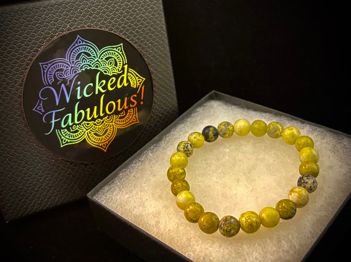 Yellow Serpentine Bracelet | The Sunshine & Renewal Gemstone