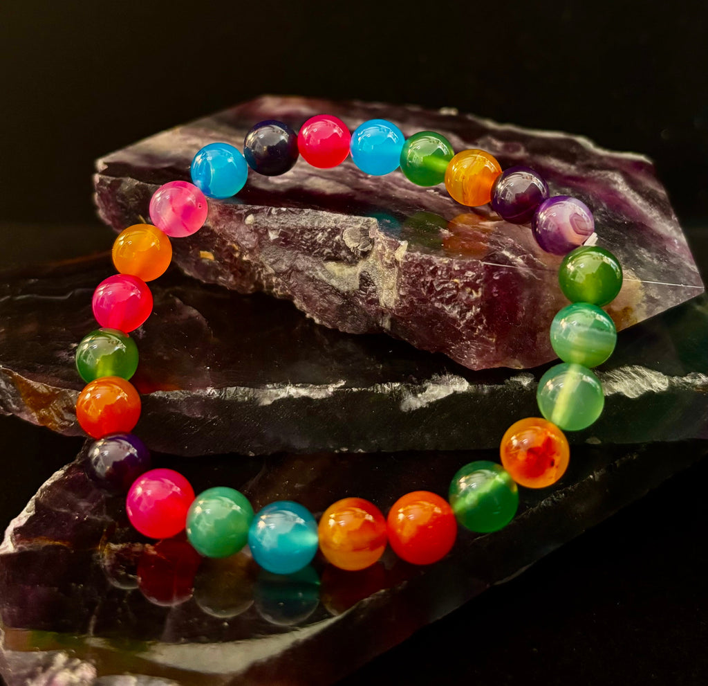 Kaleidoscope Agate Bracelet | Full-Spectrum Chakra Alignment
