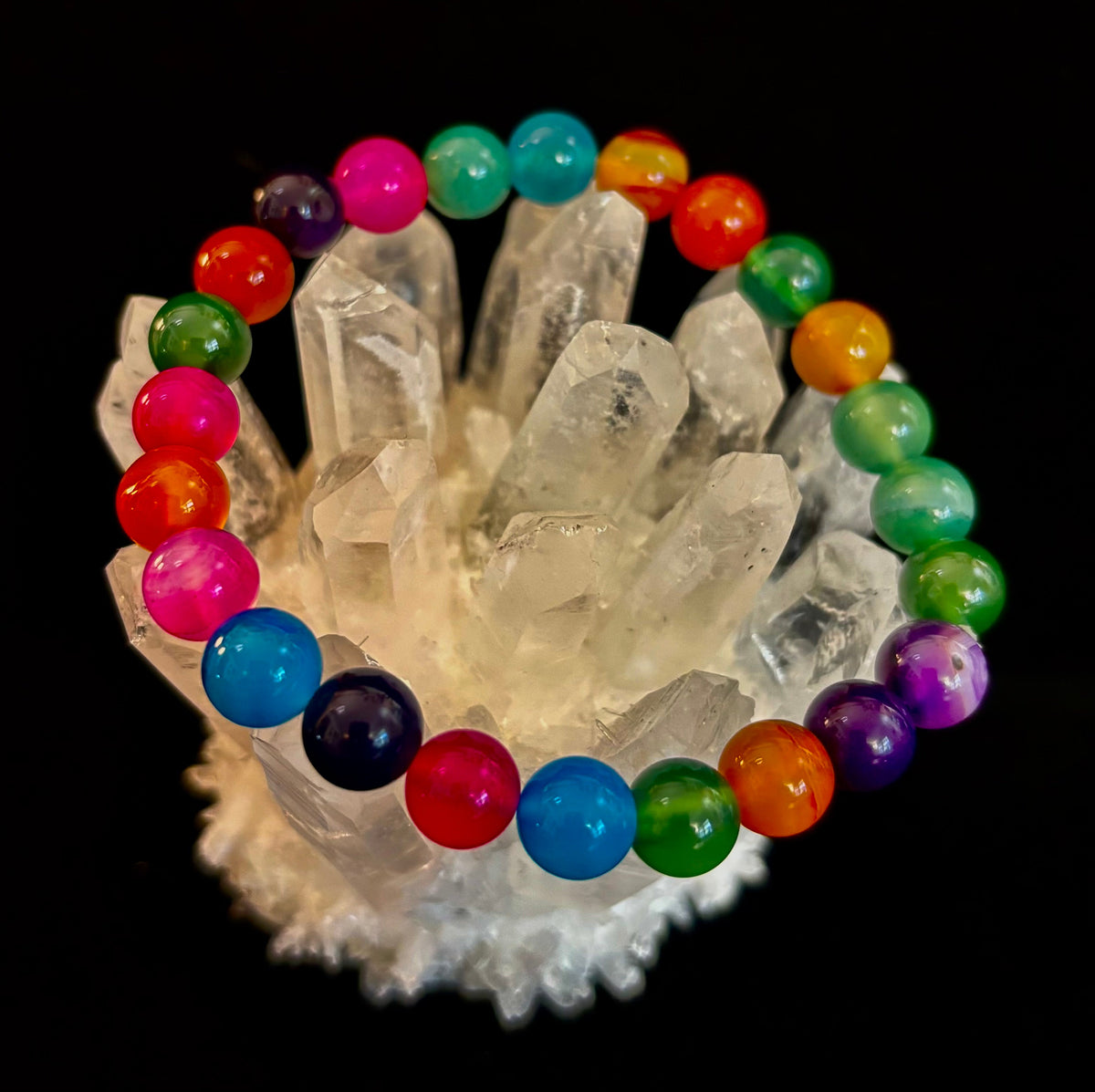 Kaleidoscope Agate Bracelet | Full-Spectrum Chakra Alignment