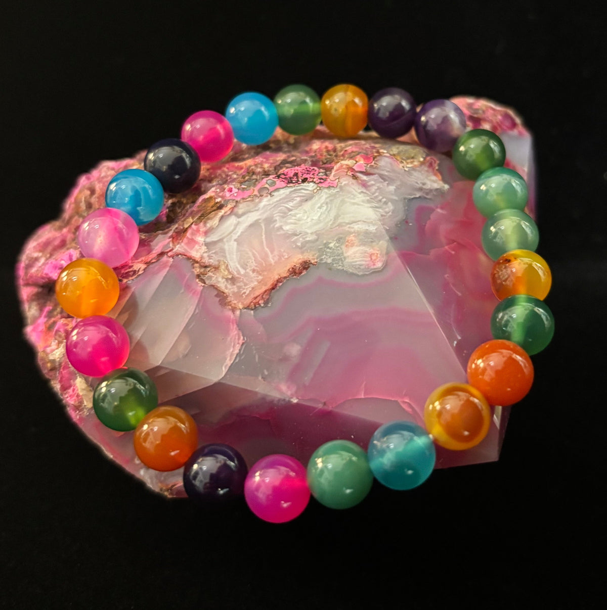Kaleidoscope Agate Bracelet | Full-Spectrum Chakra Alignment