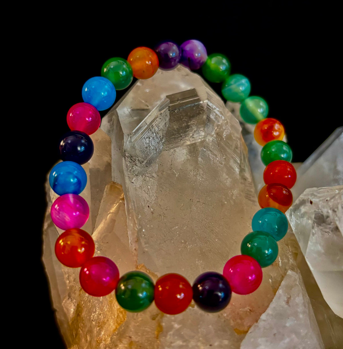 Kaleidoscope Agate Bracelet | Full-Spectrum Chakra Alignment