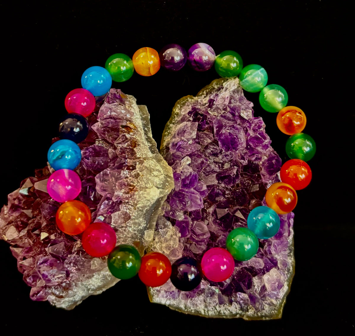 Kaleidoscope Agate Bracelet | Full-Spectrum Chakra Alignment