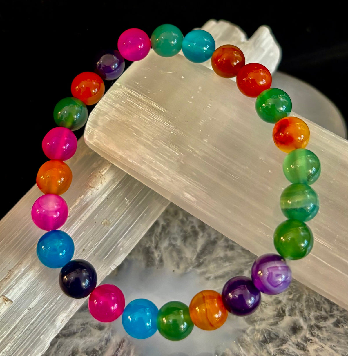 Kaleidoscope Agate Bracelet | Full-Spectrum Chakra Alignment