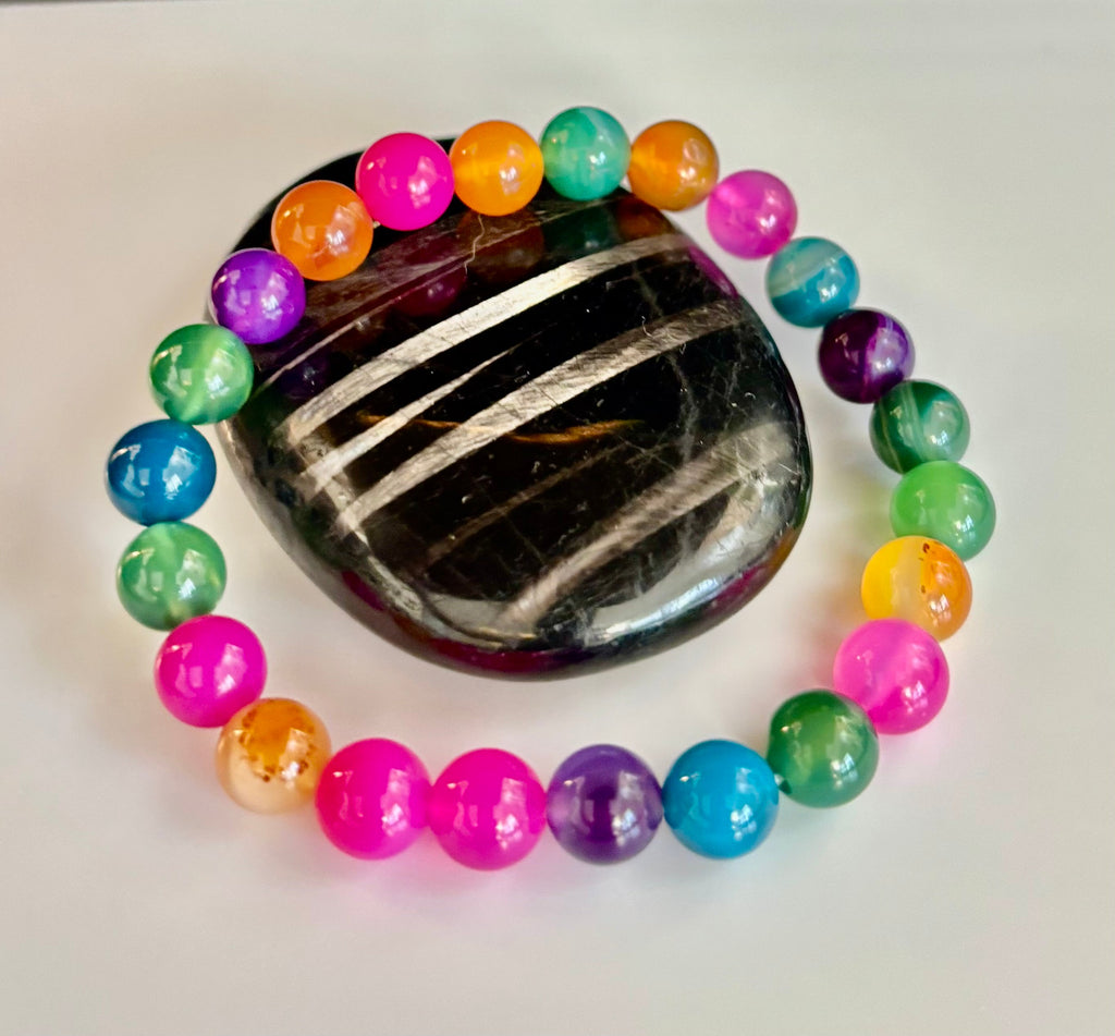 Kaleidoscope Agate Bracelet | Full-Spectrum Chakra Alignment
