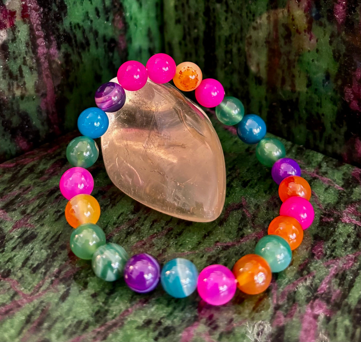 Kaleidoscope Agate Bracelet | Full-Spectrum Chakra Alignment