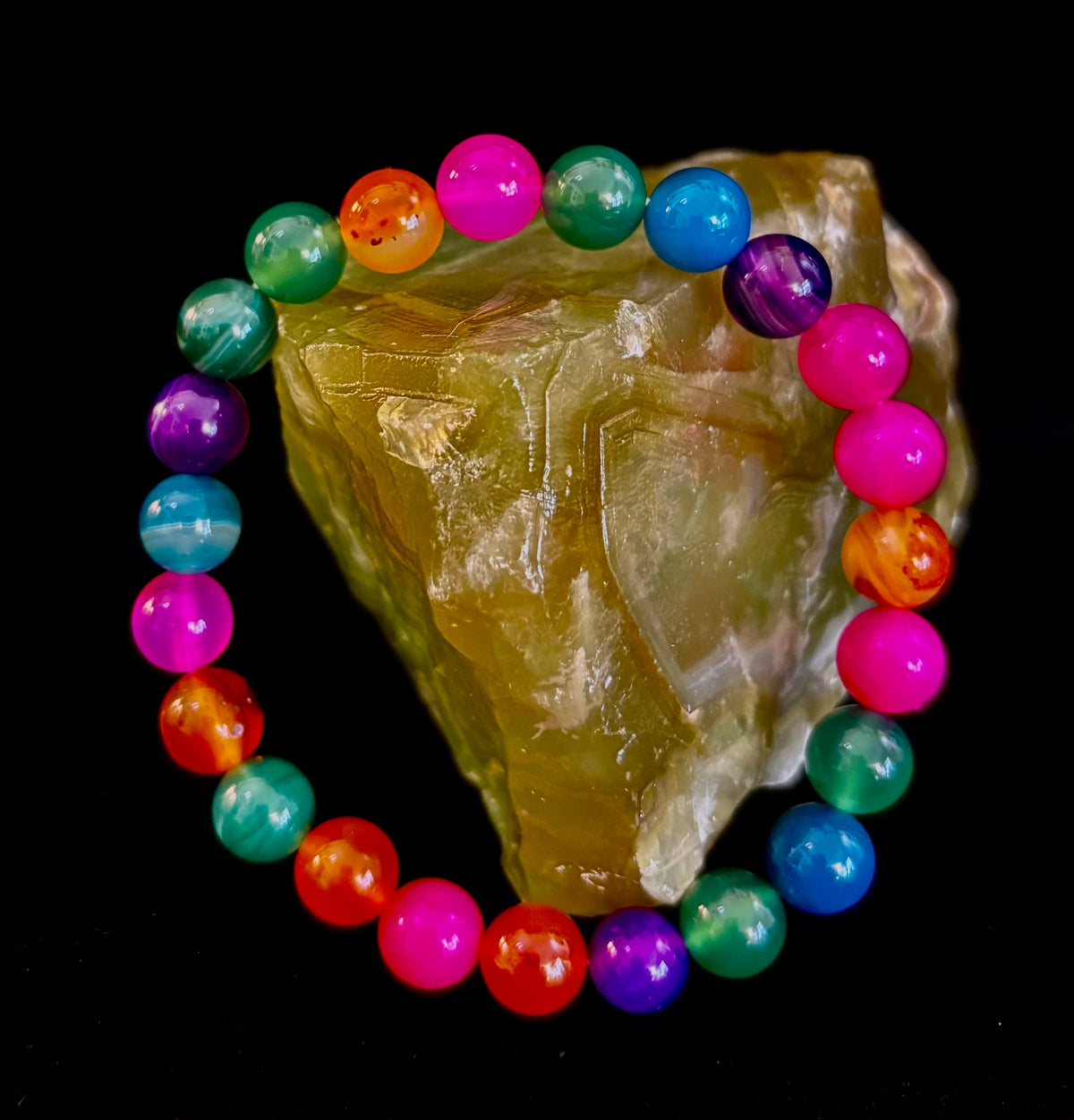 Kaleidoscope Agate Bracelet | Full-Spectrum Chakra Alignment