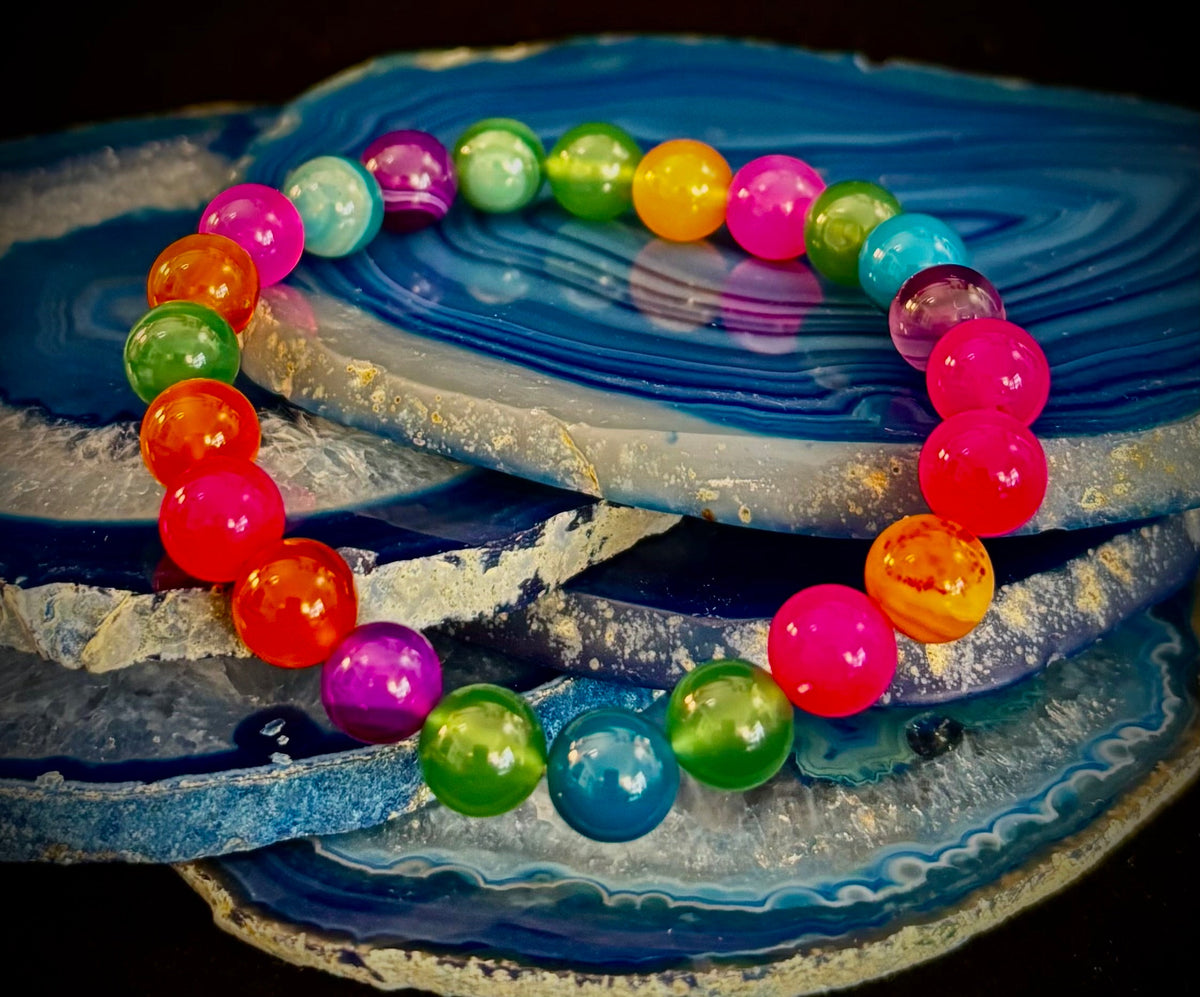 Kaleidoscope Agate Bracelet | Full-Spectrum Chakra Alignment
