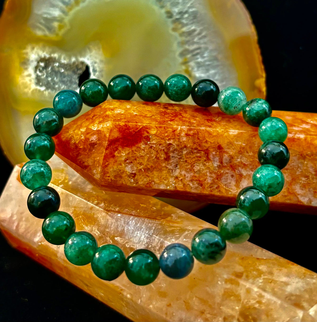 Green Lepidolite Bracelet | The Stone of Tranquility & Transformation