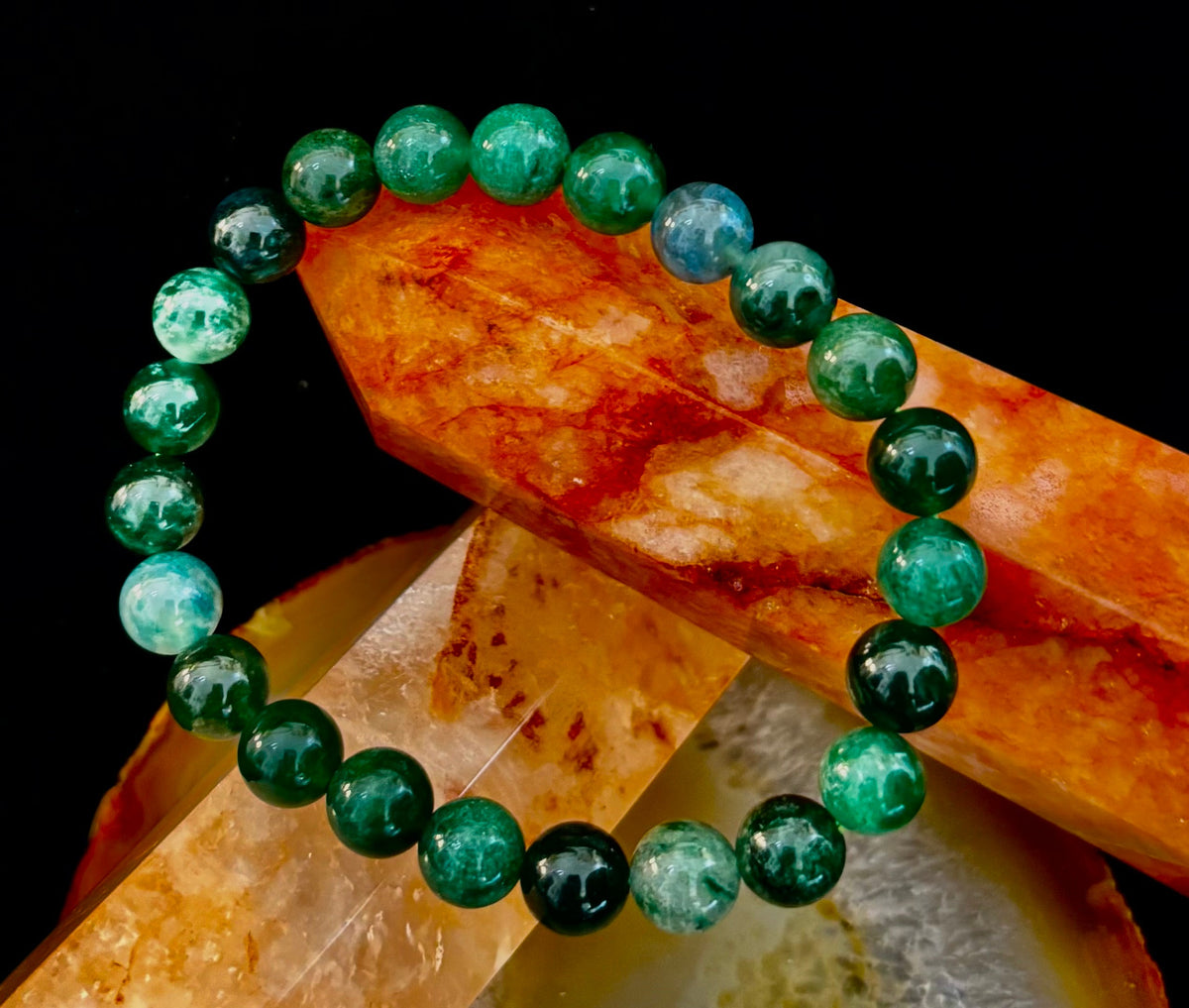 Green Lepidolite Bracelet | The Stone of Tranquility & Transformation