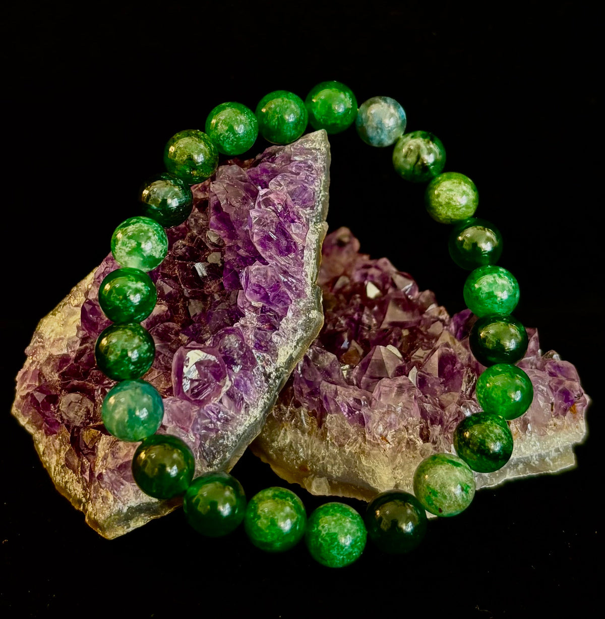 Green Lepidolite Bracelet | The Stone of Tranquility & Transformation