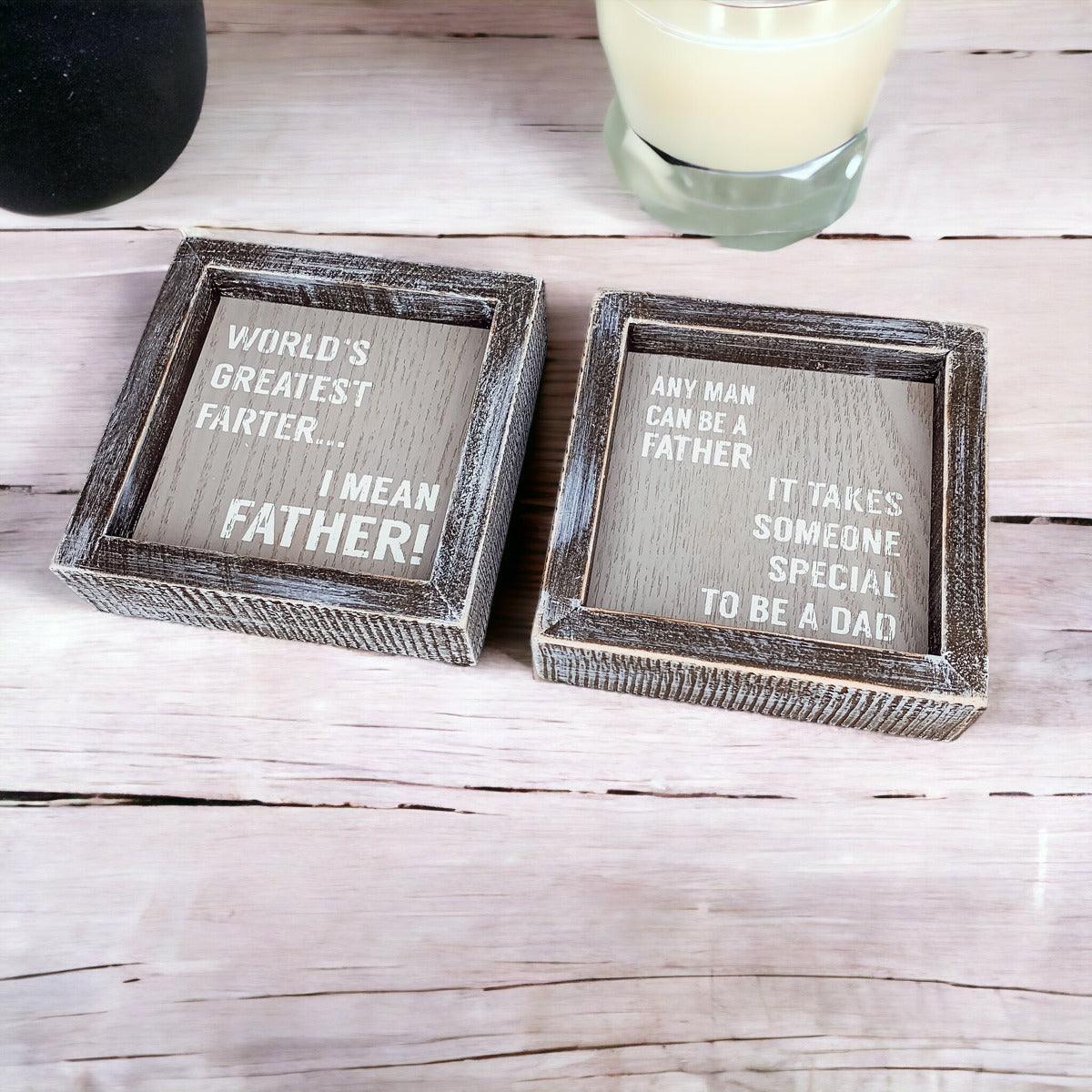 World's Greatest Farter Father Wooden Sign Funny Dad Gift