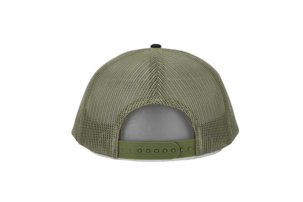 Old School Brown & Green AFW Logo Trucker