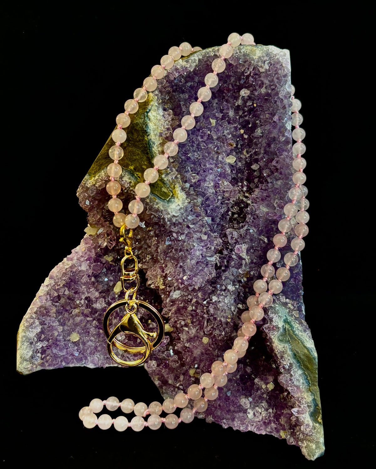 Zen Workplace: Natural Gemstone Lanyard Necklace