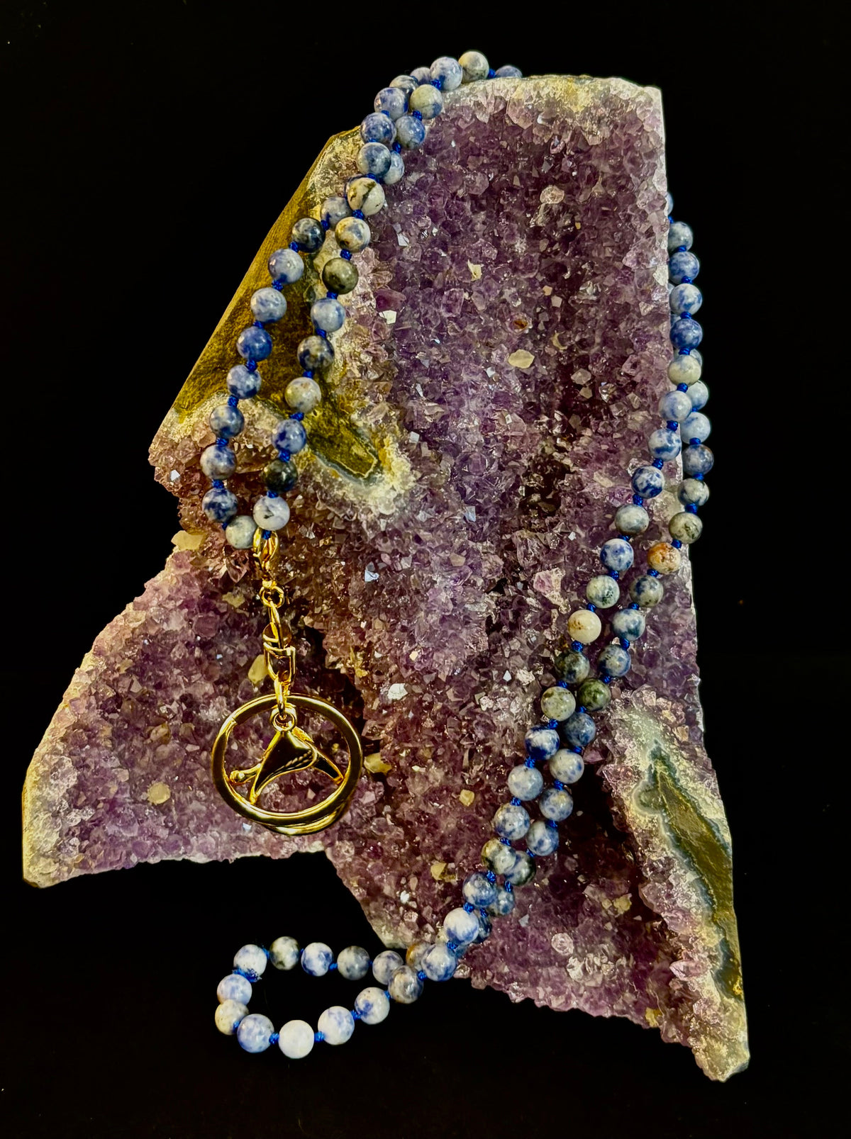 Zen Workplace: Natural Gemstone Lanyard Necklace