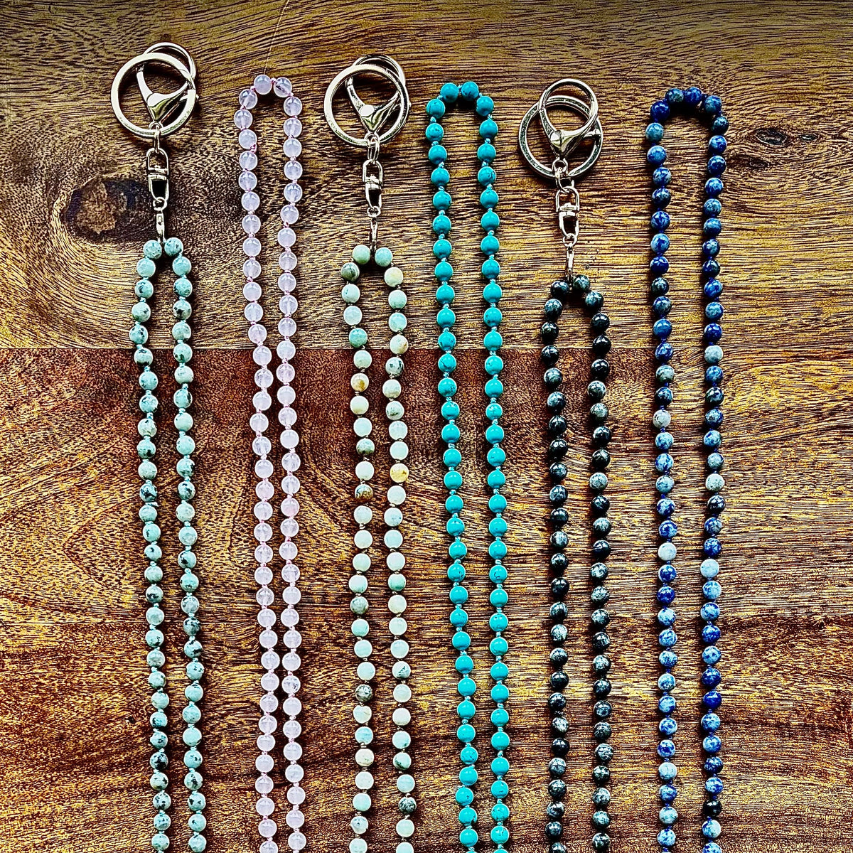 Zen Workplace: Natural Gemstone Lanyard Necklace
