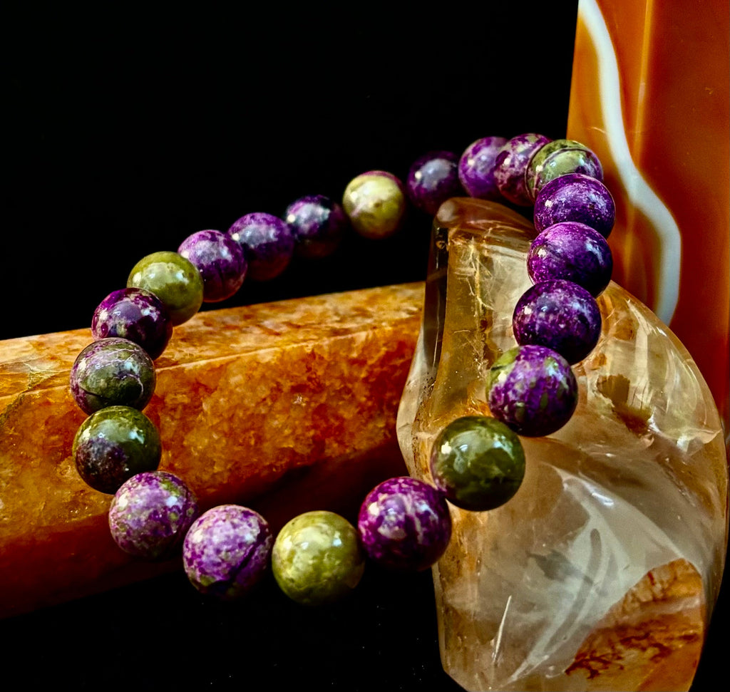 Atlantis Rising: Natural Atlantisite Crystal Healing Stretch Bracelet (8mm & 10mm)