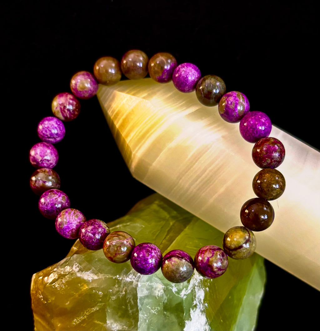 Atlantis Rising: Natural Atlantisite Crystal Healing Stretch Bracelet (8mm & 10mm)
