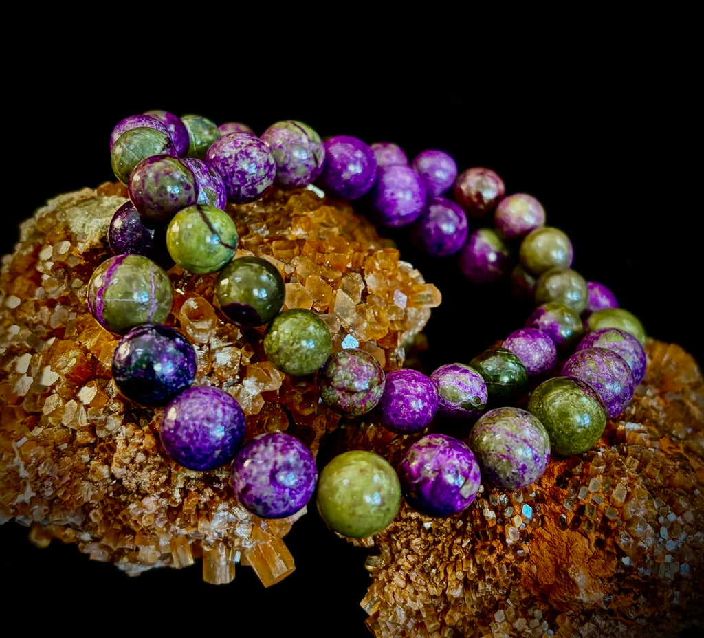 Atlantis Rising: Natural Atlantisite Crystal Healing Stretch Bracelet (8mm & 10mm)
