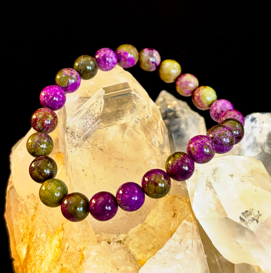 Atlantis Rising: Natural Atlantisite Crystal Healing Stretch Bracelet (8mm & 10mm)