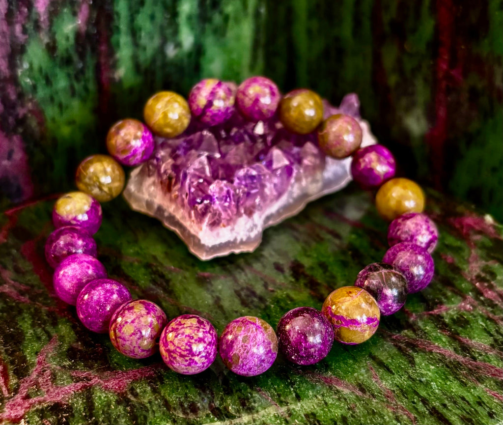 Atlantis Rising: Natural Atlantisite Crystal Healing Stretch Bracelet (8mm & 10mm)