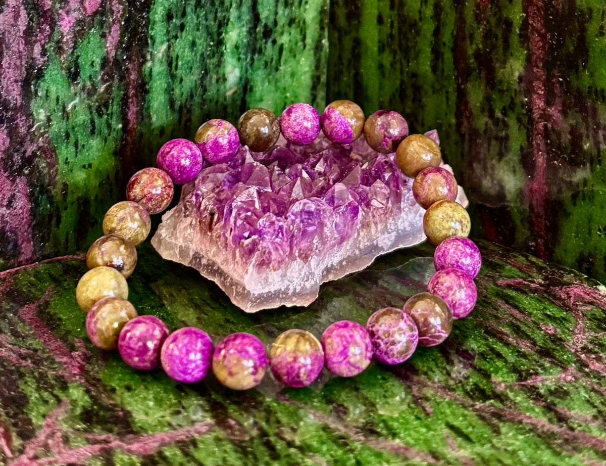 Atlantis Rising: Natural Atlantisite Crystal Healing Stretch Bracelet (8mm & 10mm)