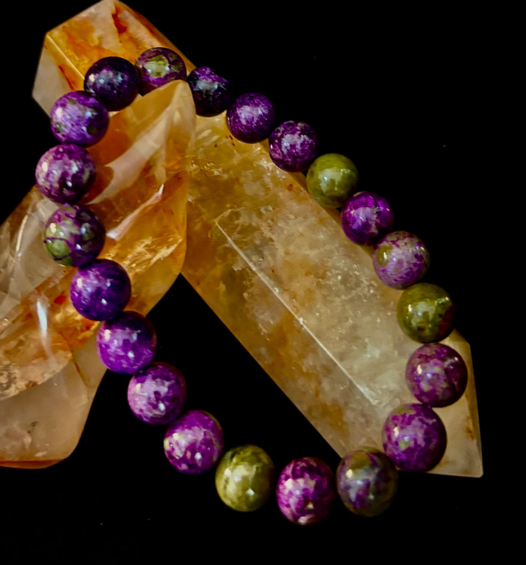 Atlantis Rising: Natural Atlantisite Crystal Healing Stretch Bracelet (8mm & 10mm)