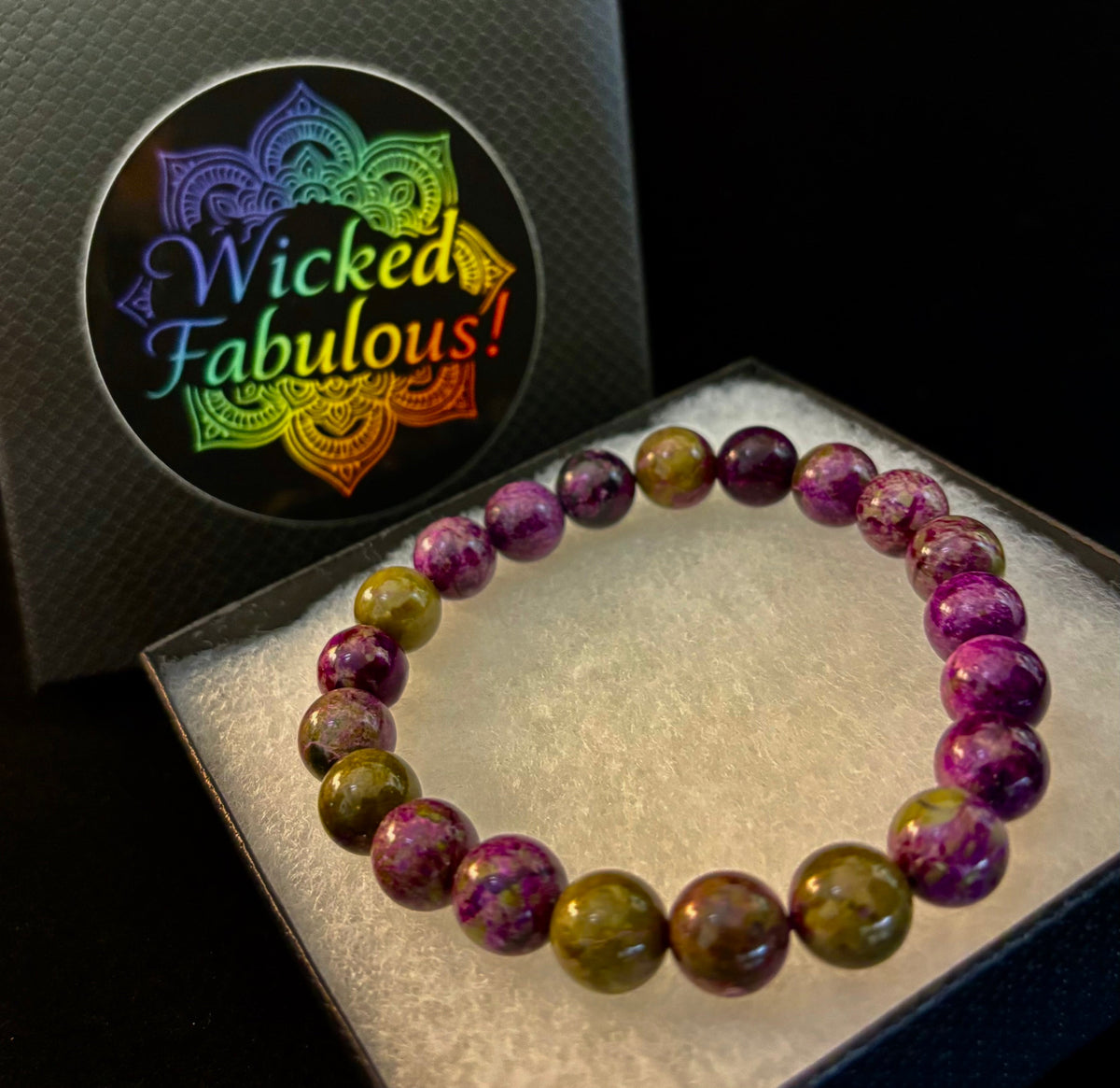 Atlantis Rising: Natural Atlantisite Crystal Healing Stretch Bracelet (8mm & 10mm)