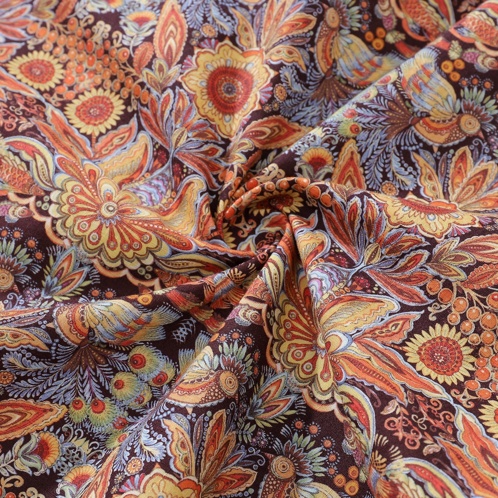 Men's Mystical Garden Cotton Hawaiian Shirt 1940s Vintage Style
