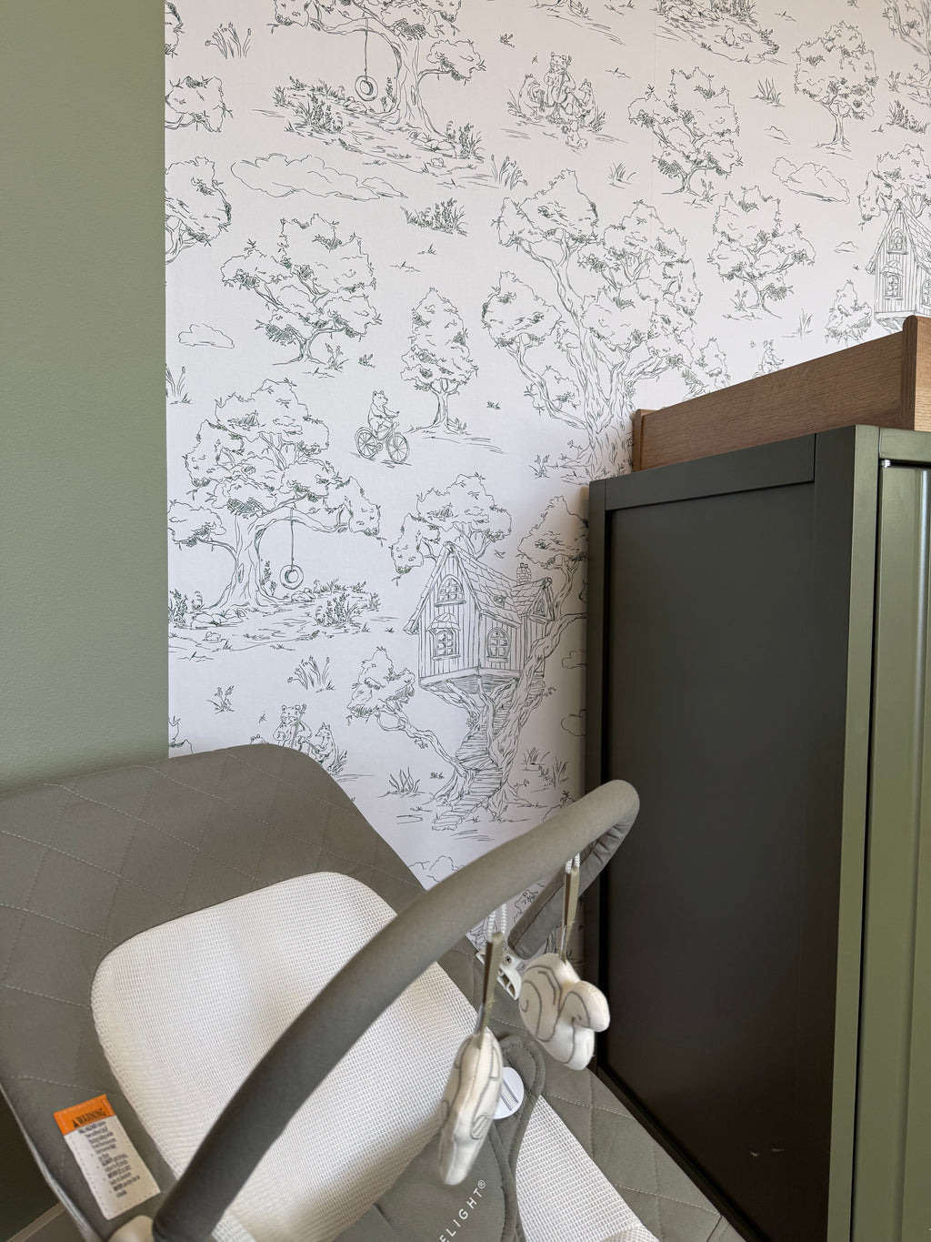 Wyatt Whimsical Wallpaper in White, Blue and Pink
