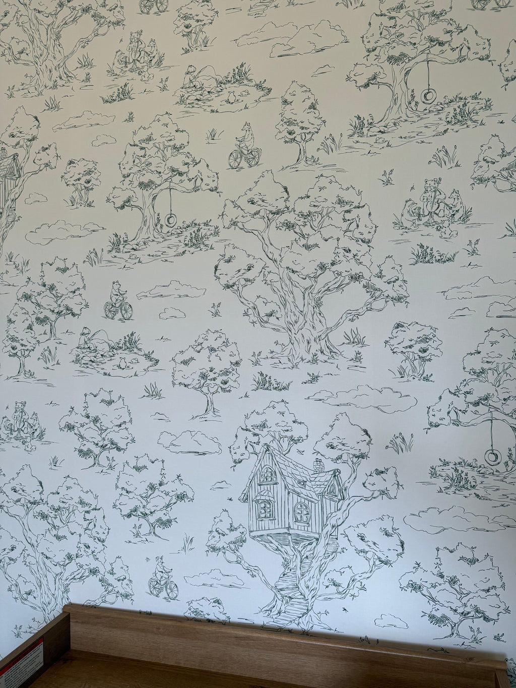 Wyatt Whimsical Wallpaper in White, Blue and Pink