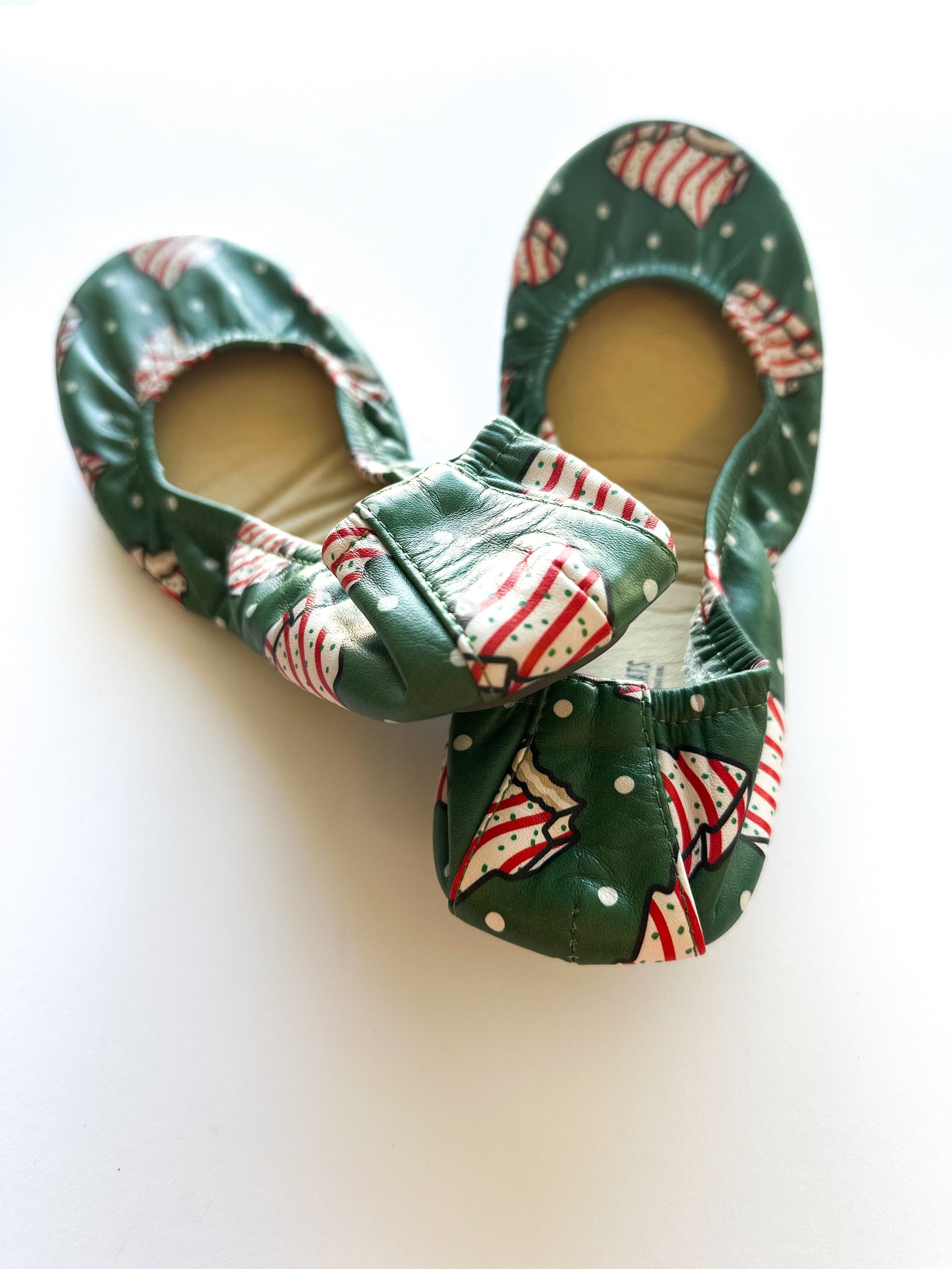 Christmas Treet Holiday Print Comfortable Slip-On Ballet Flats - Image 4
