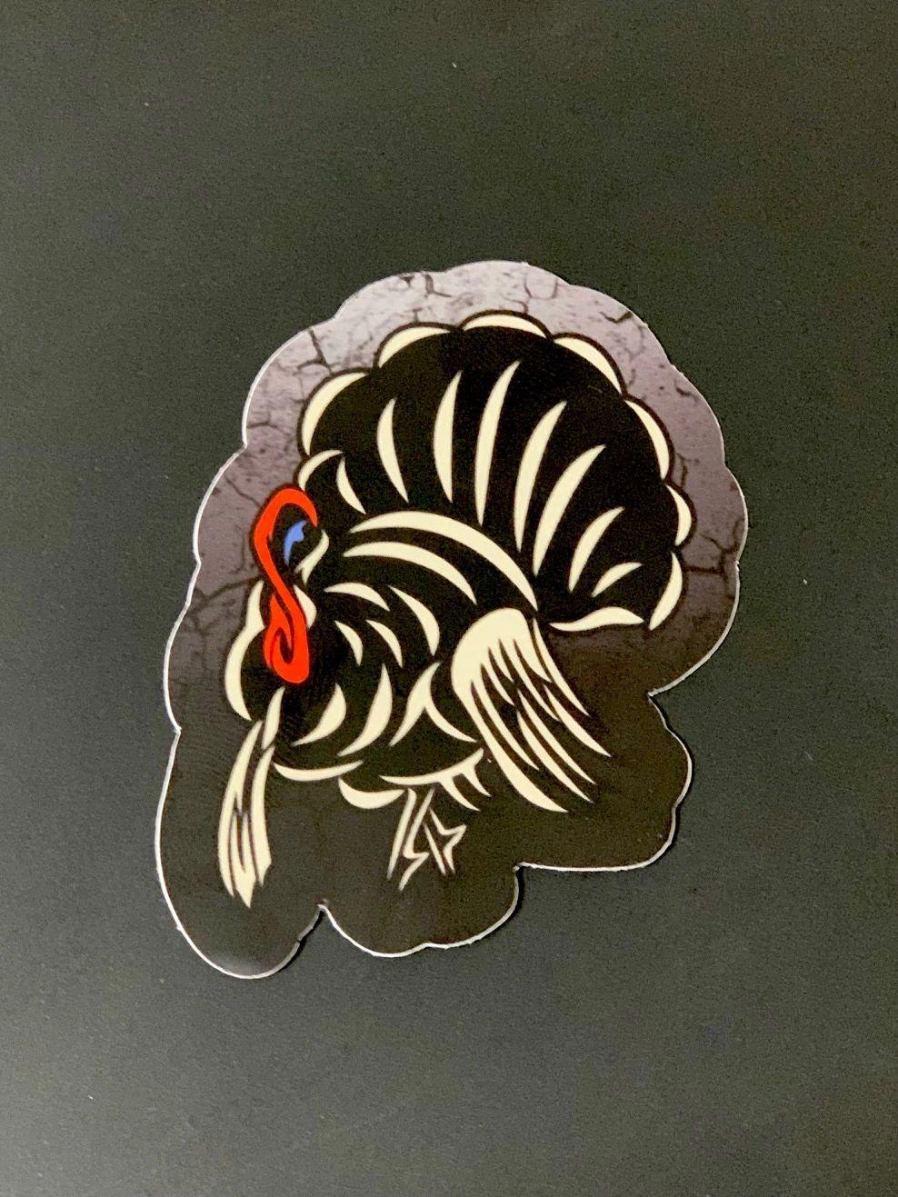 Turkey Decal Outdoor Adventure Sticker, High-Contrast Gear Decor