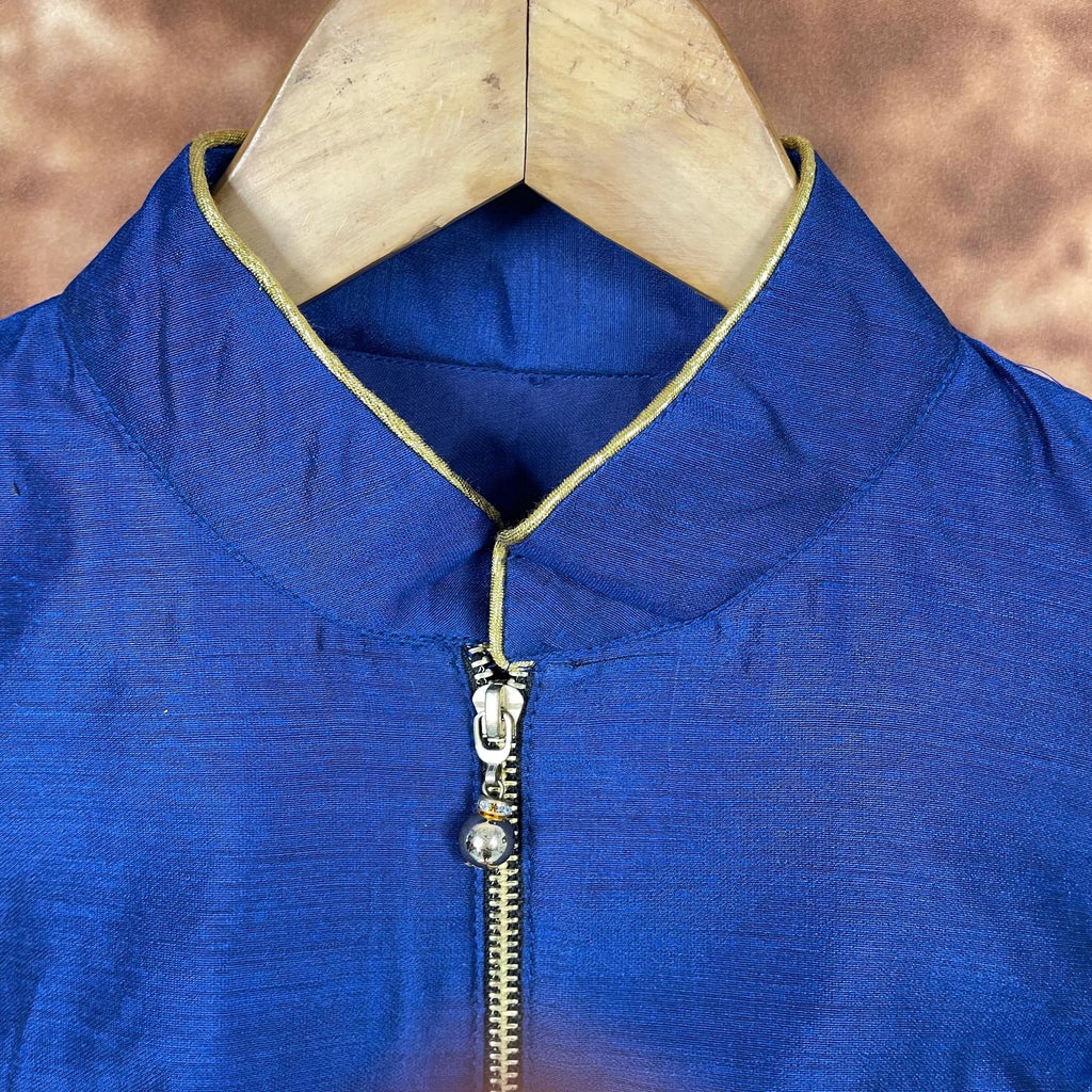 Royal Blue Silk Ready to Wear Blouse