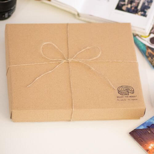 Rustic Wooden Wedding Photo Album and Guest Book