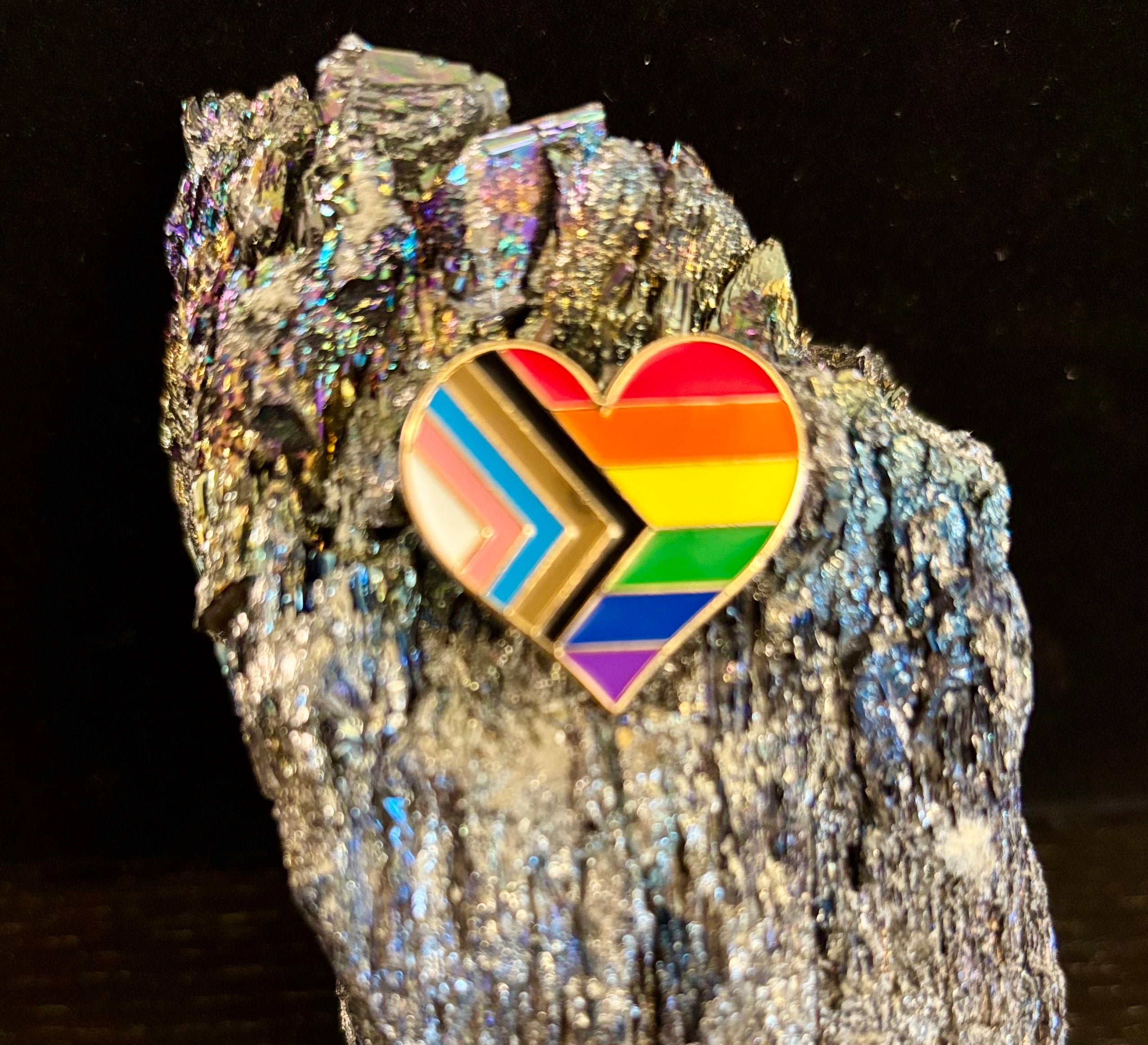 LGBTQ+ Rainbow Pride Flag Enamel Pin – Many Fabulous Styles