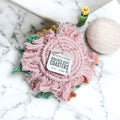 Pastel Braided Tassel Coasters