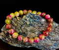 Watermelon Tourmaline Love & Healing Bracelet – 8mm Natural Gemstone Beads (Small to Medium Wrists)