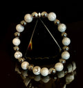 White Howlite & Hematite Reiki-Infused Calm & Grounding Bracelet (Medium Wrist)
