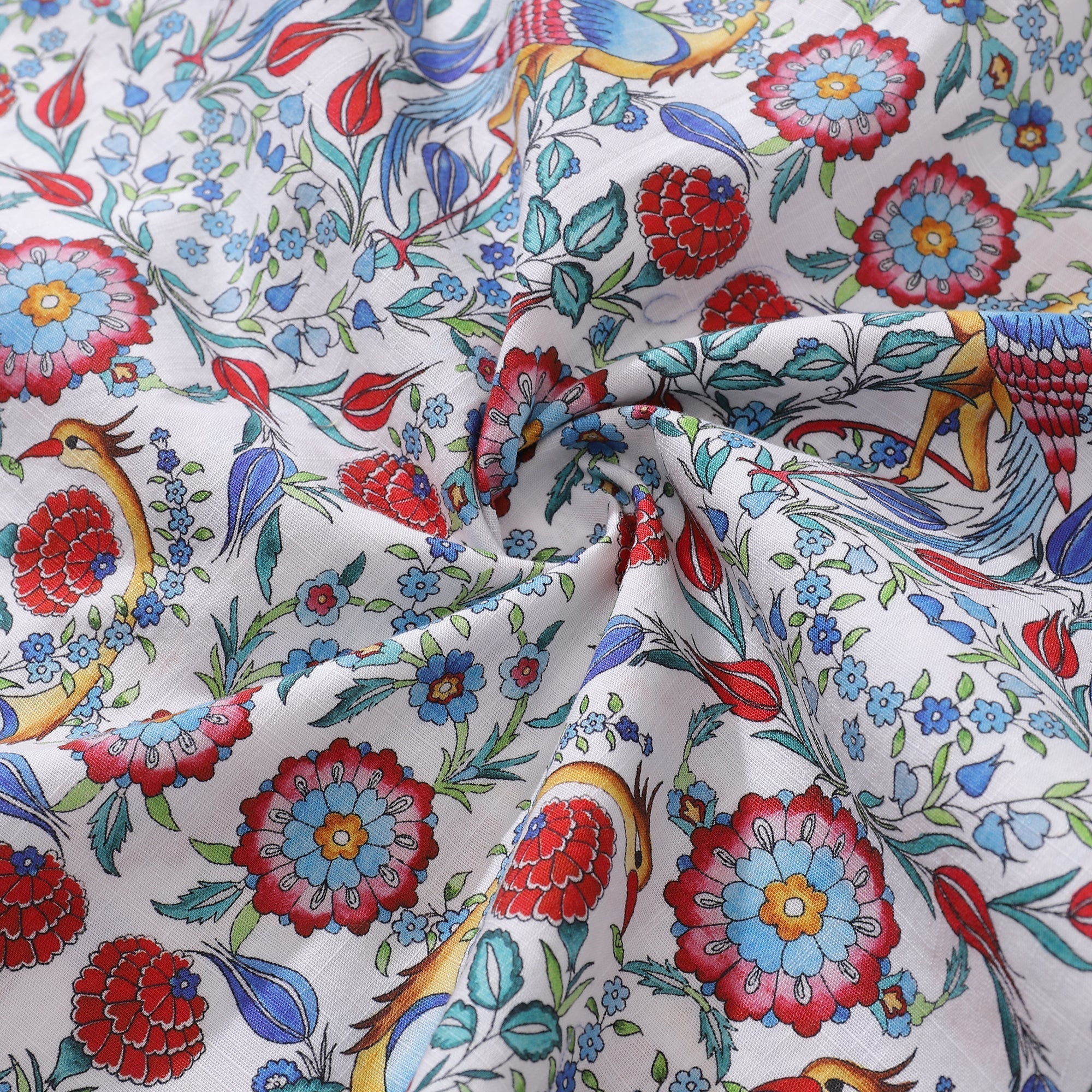 Men's Turkish Design Floral Hawaiian Shirt - Cotton Aloha Shirt