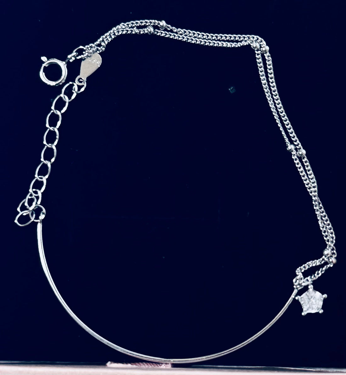 S925 Silver Bangled Bracelet – Elegant S925 Bangle & Double Silver Bracelet