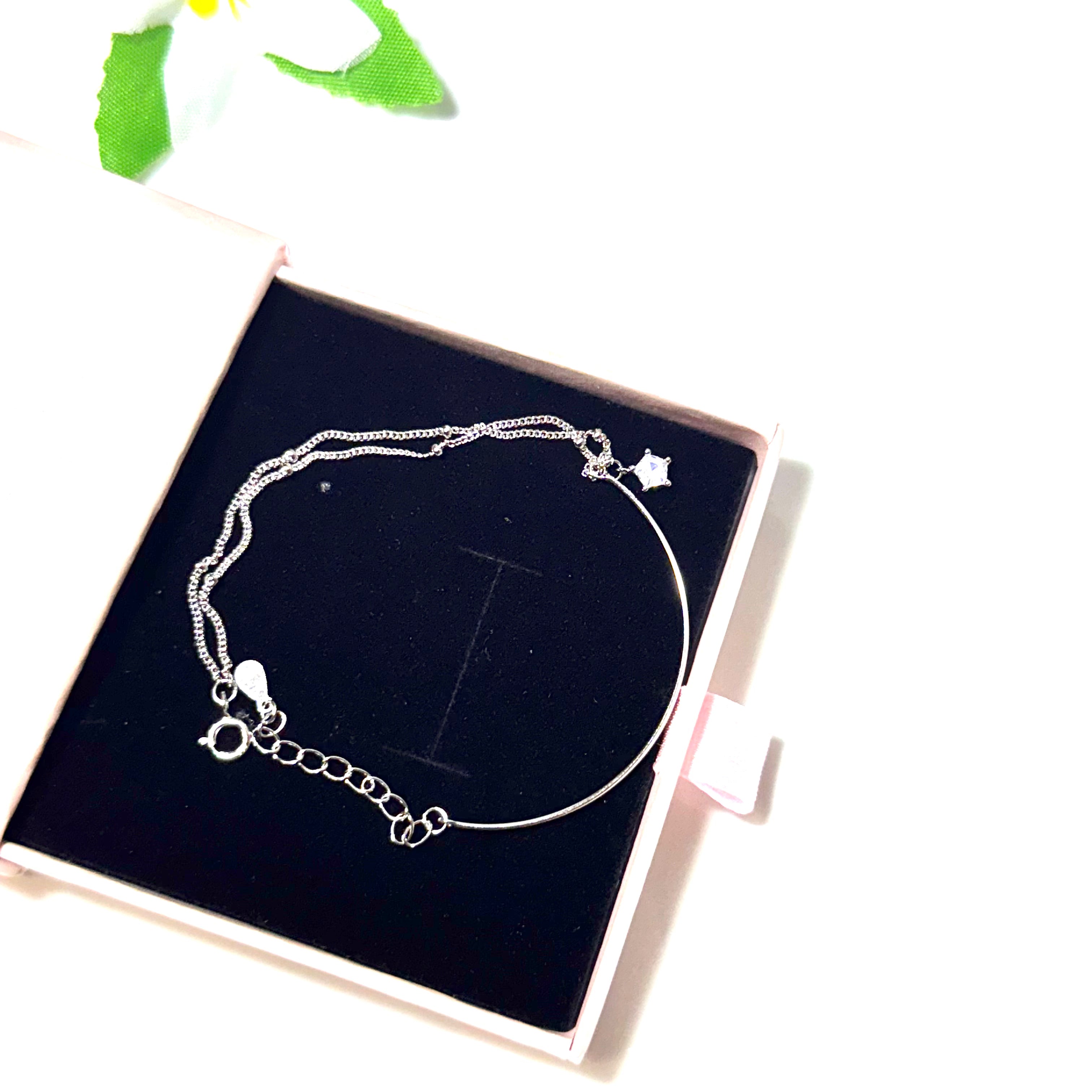 S925 Silver Bangled Bracelet – Elegant S925 Bangle & Double Silver Bracelet