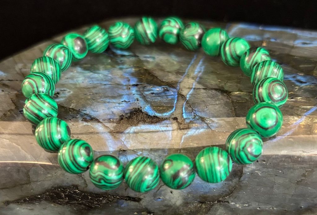 Malachite Bead Bracelet – Transformation and Protection