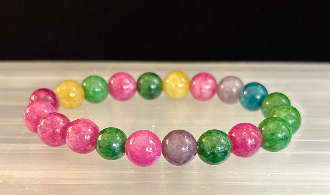 Multicolor Tourmaline Bracelet – Reiki-Infused Balance, Protection & Emotional Healing Jewelry (Medium Wrist)
