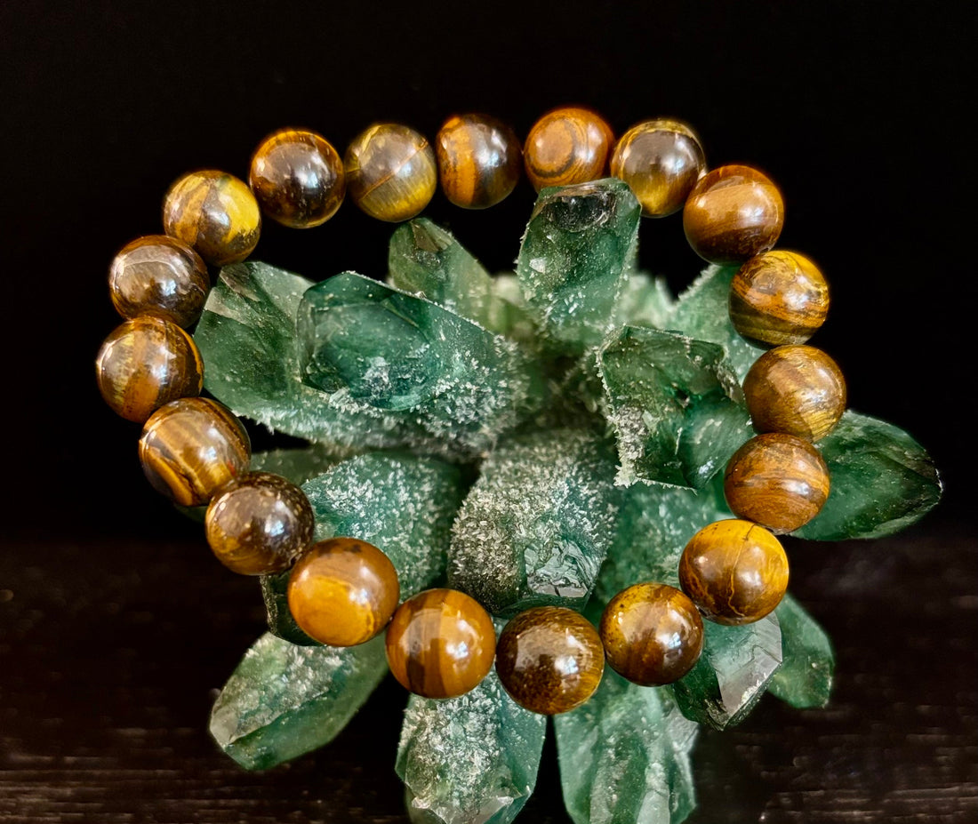 Natural Tiger Eye Beaded Bracelet – Stone of Personal Power