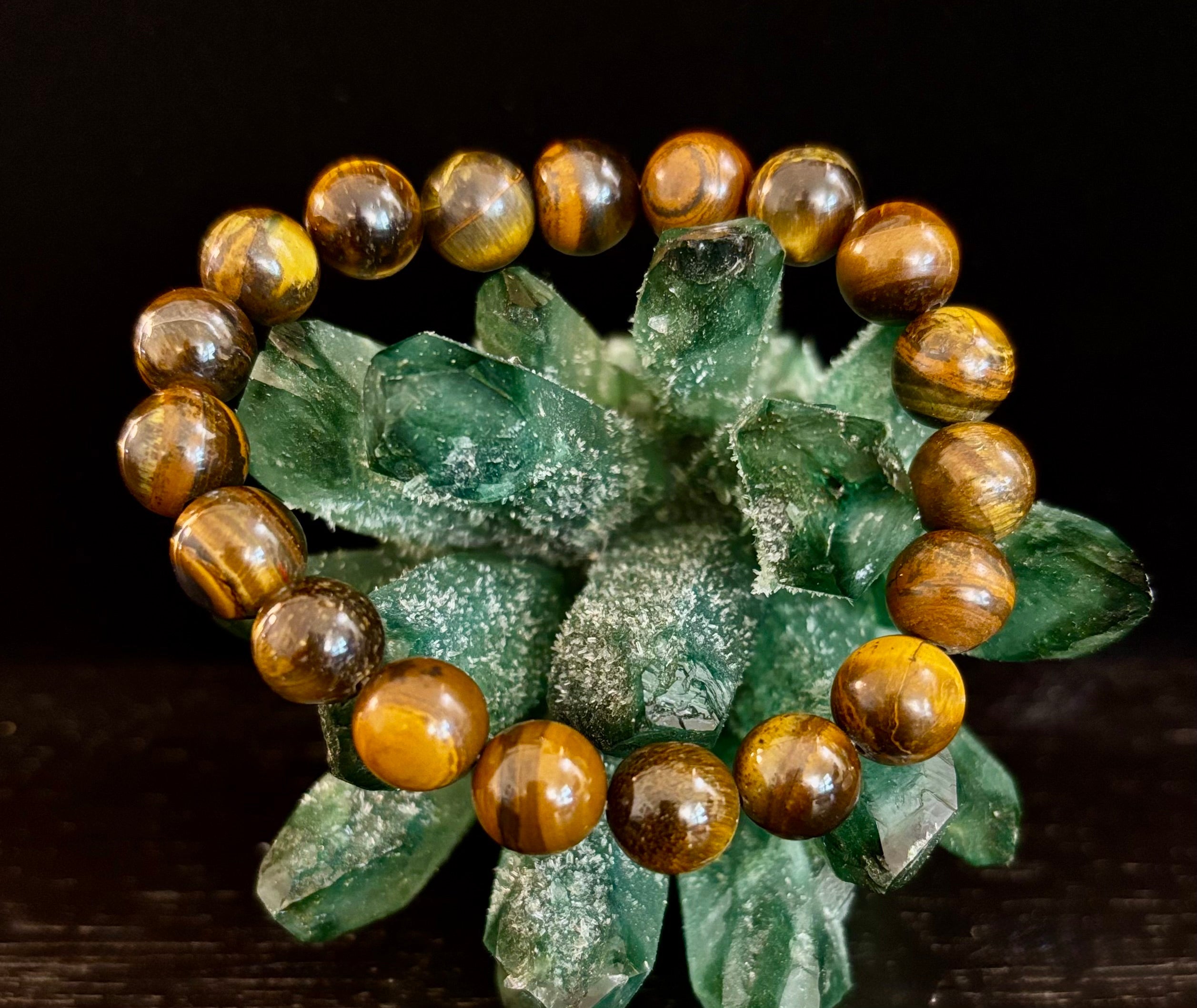 Natural Tiger Eye Beaded Bracelet – Stone of Personal Power
